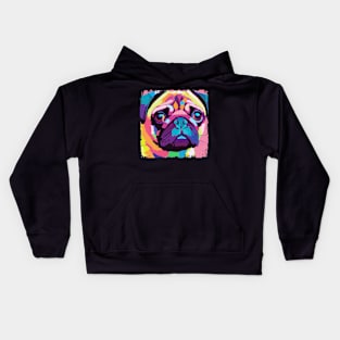 Pug Pop Art - Dog Lover Gifts Kids Hoodie